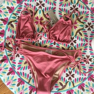 NWT J. Crew Blush Pink Bathing Suit Womans Small S
